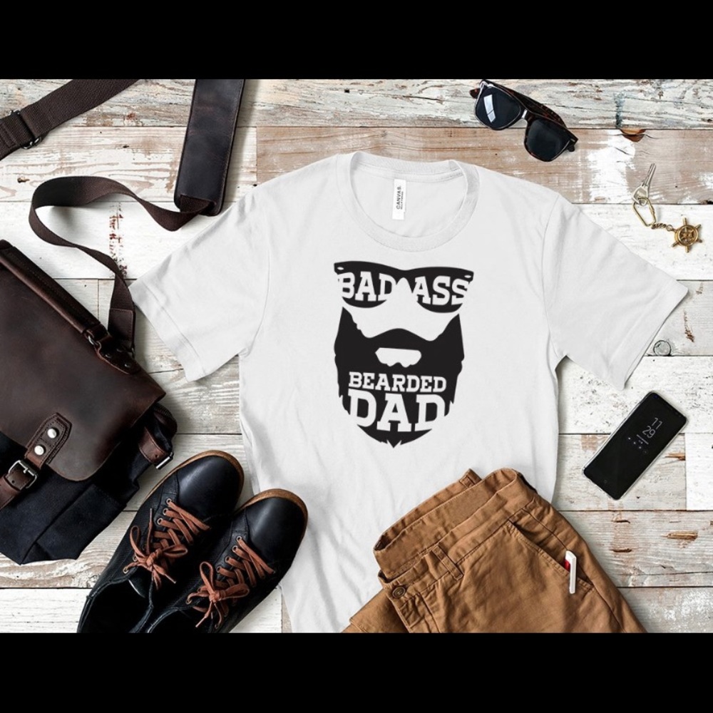 Bad Ass Bearded Dad Tee